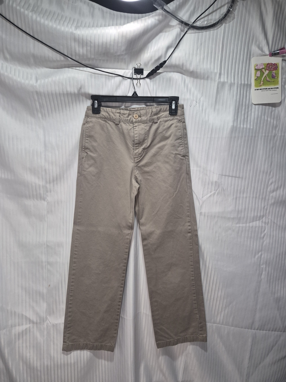Vineyard Vines Straight-Leg Chino Pants in Light Khaki Size 14